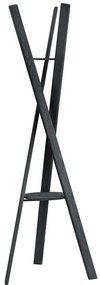 Czarny wieszak z litego drewna dębowego 62x176 cm Rakku – Blomus