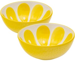 Altom Zestaw ceramicznych misek Tropicana cytryna12,5 cm, 2 szt.