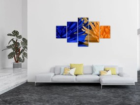 Szczegółowy obraz kwiatów (125x70 cm)