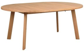 Okrągły rozkładany stół w dekorze dębu ø 130 cm Glenside – Rowico