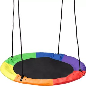 Huśtawka ogrodowa bocianie gniazdo ROMANO kolorowa 60 cm