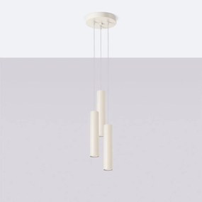 Kremowa lampa wisząca ø 19,5 cm Castro – Nice Lamps