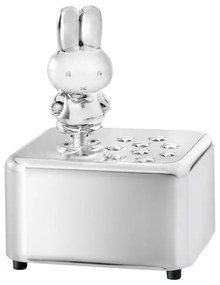 Metalowa pozytywka w kolorze srebra z połyskiem 6x5x8 cm Miffy – Zilverstad