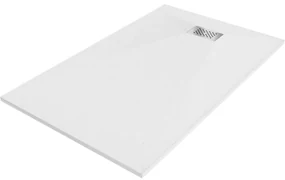Mexen Hugo brodzik prostokątny SMC 140 x 70 cm, biały, maskownica inox - 42107014-X