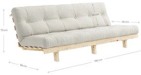 Sofa wielofunkcyjna Karup Design Lean Raw Clay Brown