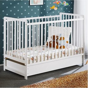 Łóżeczko dziecięce CYPI II PLUS 120x60 biały mat