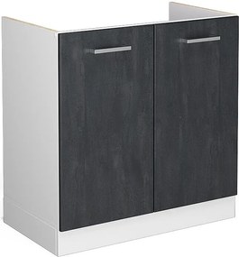 Szafka pod zlew czarny beton 80x46x81.6 r-line