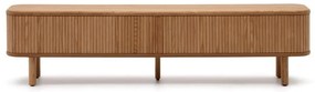 Szafka pod TV w dekorze jesionu w naturalnym kolorze 200x50x40 cm Mailen – Kave Home
