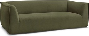 Zielona sztruksowa sofa 242 cm Giorgia – Bobochic Paris