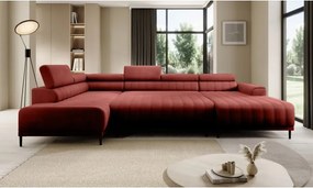 Narożnik CALDO XL Lewostronny z funkcją spania wolnostojąca w tkaninie RUN AGAIN 55 WERSAL