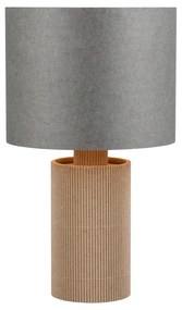 Szaro-beżowa lampa stołowa (wysokość 28 cm) Canio – Trio