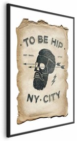 Plakat To be hip 21x30 cm z ramą czarną z marginesem ARTGEIST B