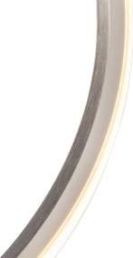 Designerska lampa sufitowa stalowa z możliwością ściemniania, w tym LED - Viola Due