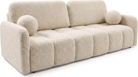 Sofa ZEN Rozkładana Dwuosobowa Beżowa Boucle Nowoczesna
