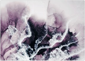 Obraz na szkle - Fioletowy marmur N⁰2 (70x50 cm)