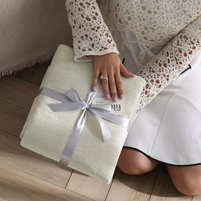 Kremowa narzuta z szenilu 220x240 cm Talo – Filumi