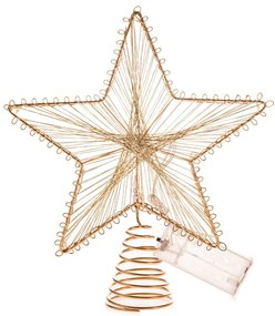 Dekoracja świetlna na baterie w kolorze złota Startop – Dakls