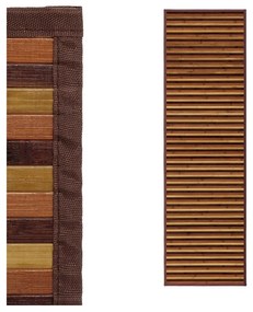 Musztardowo-brązowy bambusowy chodnik 60x200 cm – Casa Selección