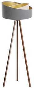 Lampa stojąca GALAXY 1xE27/60W/230V szara/wenge