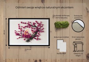Obraz z mchu Drzewo wiśni