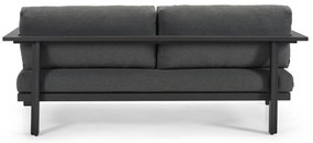 Ciemnoszara aluminiowa sofa ogrodowa Cubic – Diphano