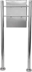 Skrzynka na listy stojąca ze stali nierdzewnej 120 cm