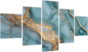 Obraz - Turkusowy marmur (125x70 cm)