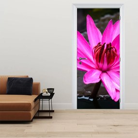 Fototapeta na drzwi - Różowy kwiat (95x205cm)