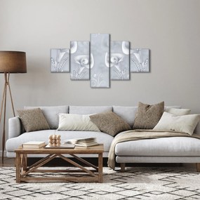 Obraz - Perłowe kwiaty (125x70 cm)