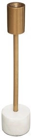 Świecznik z marmurową podstawą, 27 cm