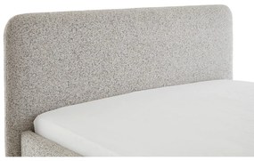 Beżowe tapicerowane łóżko dwuosobowe bez stelaża 160x200 cm Primo – Meise Möbel