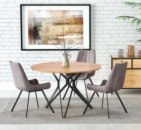 Okrągły stół do jadalni na metalowych nogach Pixel 2 Halmar