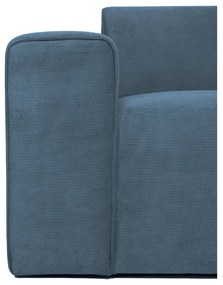 Niebieska sztruksowa sofa 202 cm Sting – Scandic