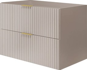 Szafka pod umywalkę, Kaszmir, 80 x 57 x 46 cm, uchwyt złoty, bez blatu