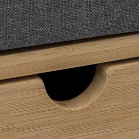 Szafka na buty z siedziskiem ZEN, bambus, 74 x 34 x 55 cm