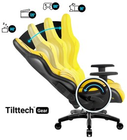 Fotel gamingowy Diablo X-One 2.0 Normal Size, Electric Yellow