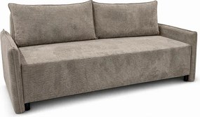 CORDO – sofa 3-osobowa z funkcją spania 197x140 cm, tkanina Poso 3 brązowa