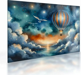 Obraz na szkle - Lot pod nocnym niebem (70x50 cm)