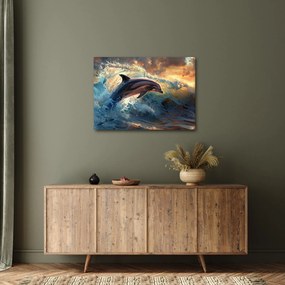 Obraz - Delfin, ilustracje (70x50 cm)