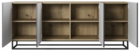 Komoda Asha 200 cm - artisan / rivier stone mat