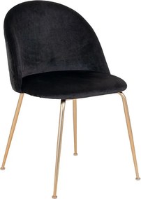 Zestaw 2 Krzeseł Geneve, Czarny, 56x51x76 cm, Kendra Home