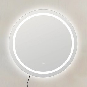 Lustro ścienne z oświetleniem 60x60 cm – Ixia