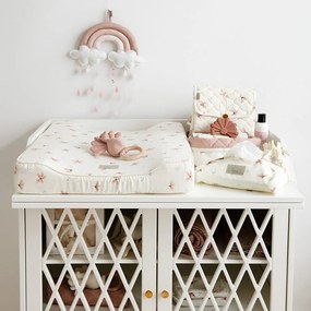 Podkładka do przewijania 70x44 cm Windflower Creme – Cam Cam Copenhagen