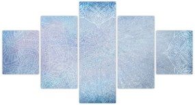 Obraz - Mandale w niebieskim (125x70 cm)