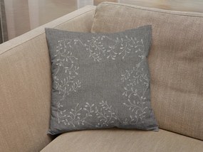 Poszewka dekoracyjna LEAFY LACE 40x40 cm, szara