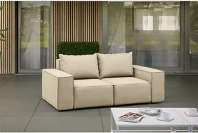 Sofa ogrodowa dwuosobowa SONNE, tkanina Artykuł, Beżowy