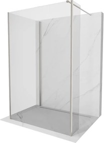 Mexen Kioto ścianka prysznicowa Walk-in 140 x 115 x 40 cm, transparent, nikiel szczotkowany - 800-140-115-221-97-00-040