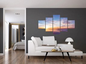 Obraz - Zachód słońca ponad chmurami (125x70 cm)