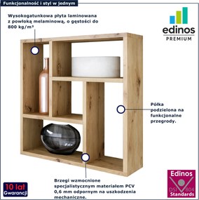 Nowoczesna półka na książki dąb artisan S7-N29