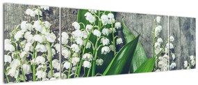 Obraz konwalii (170x50 cm)
